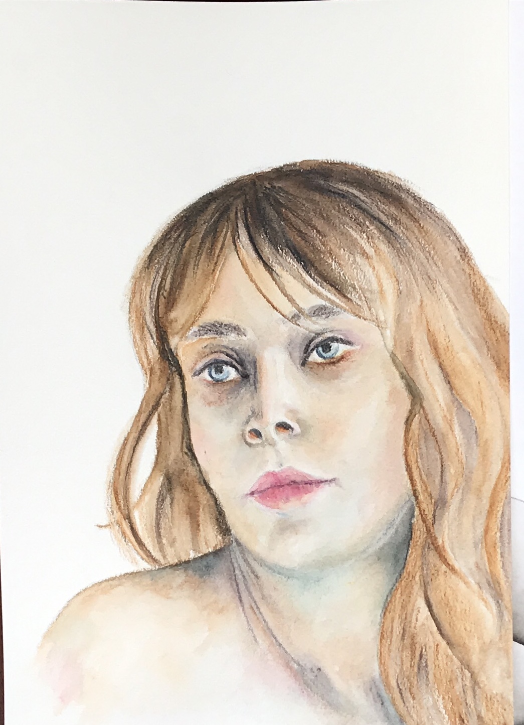 Portrait in Aquarell - Verträumt - Daniela Rogall